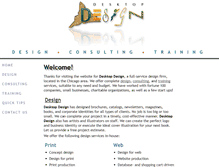 Tablet Screenshot of desktopdesign.cc